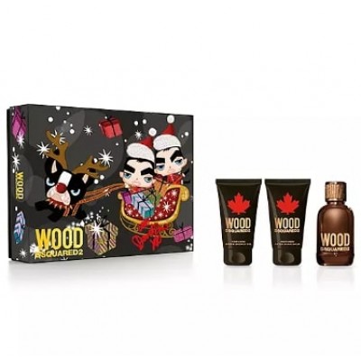 Dsquared2 Wood Pour Homme set(50ml+50 a/s balm+50 g/d)