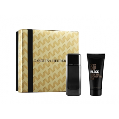 Carolina Herrera 212 VIP Black набор (парфюмерная вода 100 мл+ гель для душа 100 мл)