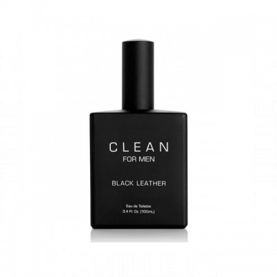 Clean For Men Black Leather