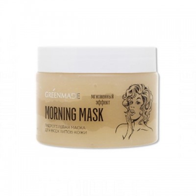 Greenmade Маска для лица гидрогелевая Мгновенный эффект, для всех типов кожи Morning mask, 150 мл