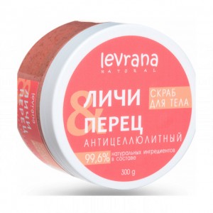 Levrana Скраб для тела антицеллюлитный «Личи и перец», 300 г