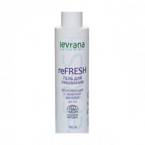 Levrana Гель для умывания ReFresh ECOCERT COSMOS NATURAL, 200 мл