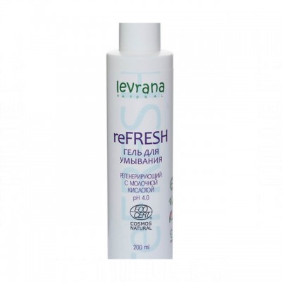 Levrana Гель для умывания ReFresh ECOCERT COSMOS NATURAL, 200 мл