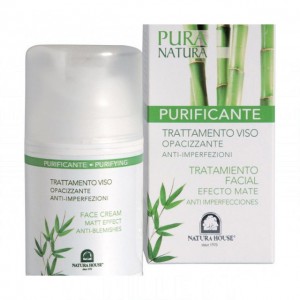 Natura House Крем для лица с матирующим эффектом для проблемной кожи Pura Natura Purifying Face Cream, 50 мл