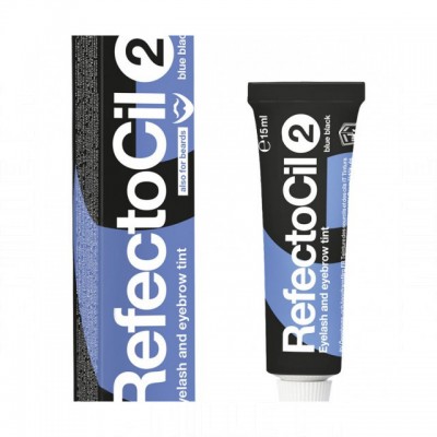 Refectocil Краска для бровей и ресниц Темно-синий тон 2 серии Eyelash and eyebrow color 2 Blue Black, 15 мл