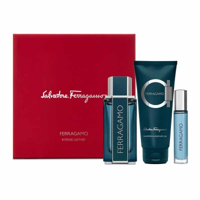 Salvatore Ferragamo Intense Leather set(100ml+10ml+100 g/d)