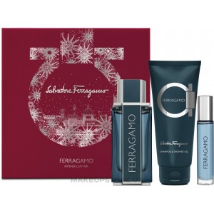 Salvatore Ferragamo Intense Leather набор(100ml edp+10ml edp+100 g/d)
