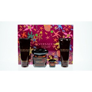 Versace Crystal Noir edp set(90ml+100 b/l+100 g/d+5ml mini)