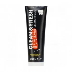 Consly Гелевая зубная паста с бамбуковым углем и перечной мятой Clean&Fresh, 105 г