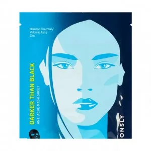 Consly Тканевая маска для лица для проблемной кожи Darker Than Black, 25 мл