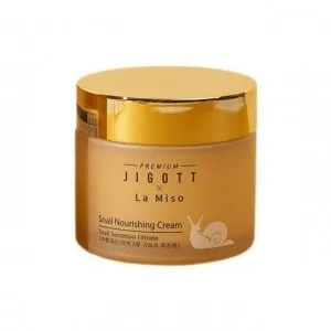 Premium Jigott&La Miso Крем для лица Питательный с муцином улитки, 70 мл
