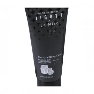 Premium Jigott&La Miso Глубоко очищающий отшелушивающий гель с углем